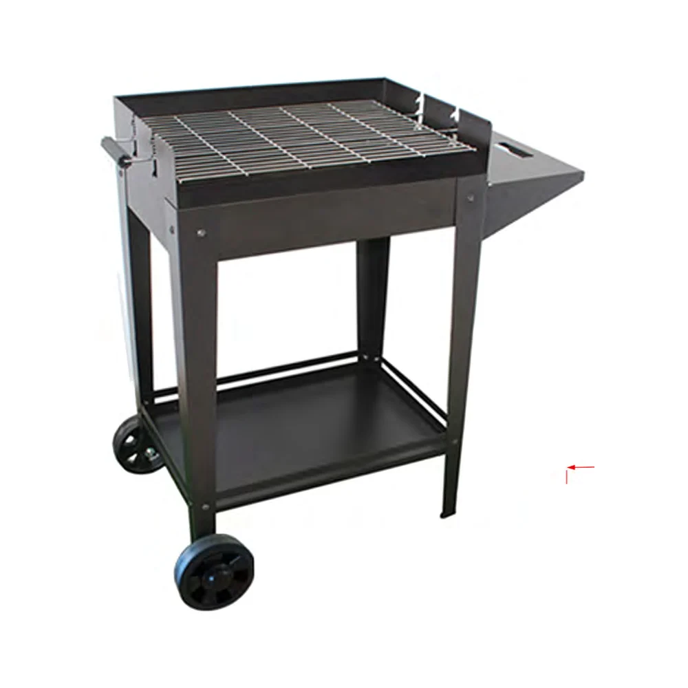 Barbacoa de carbón Imor Denia con bandeja lateral plegable