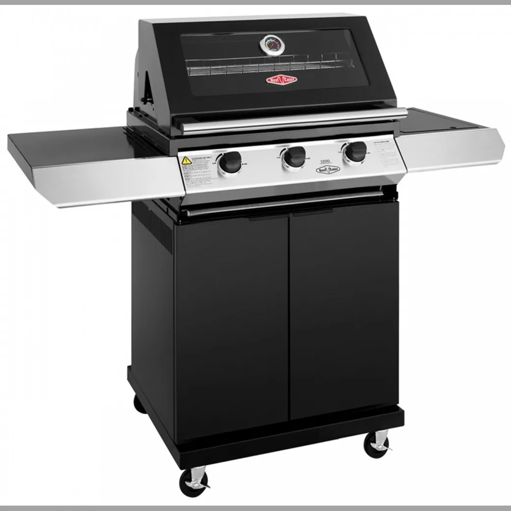 Barbacoa de gas BeefEater Discovery 1200E 3 quemadores con carro