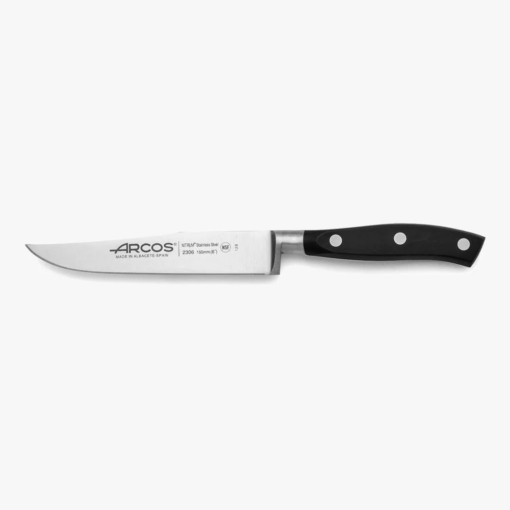 Cuchillo de cocina Arcos Riviera 15 cm forjado NITRUM con estuche