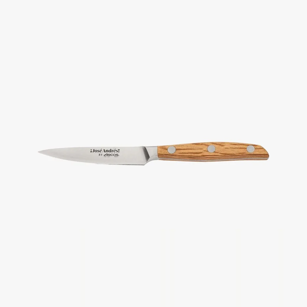 Cuchillo mondador Arcos José Andrés 100 mm con mango de encina