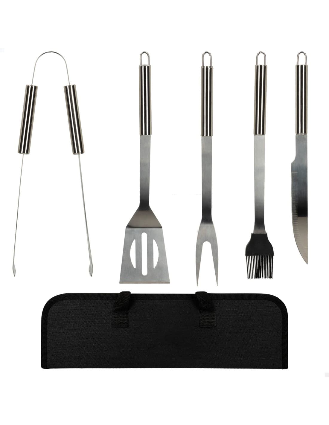 Estuche de utensilios para barbacoa Aktive 5 piezas acero inoxidable