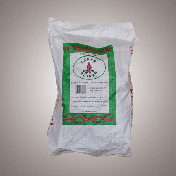 Leña de olivo en saco 12 Kg