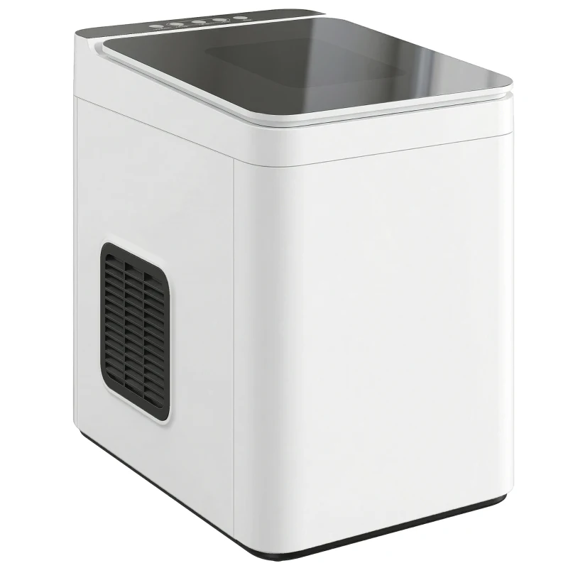 Máquina de hielo de sobremesa HOMCOM autolimpiante 12 kg/24h