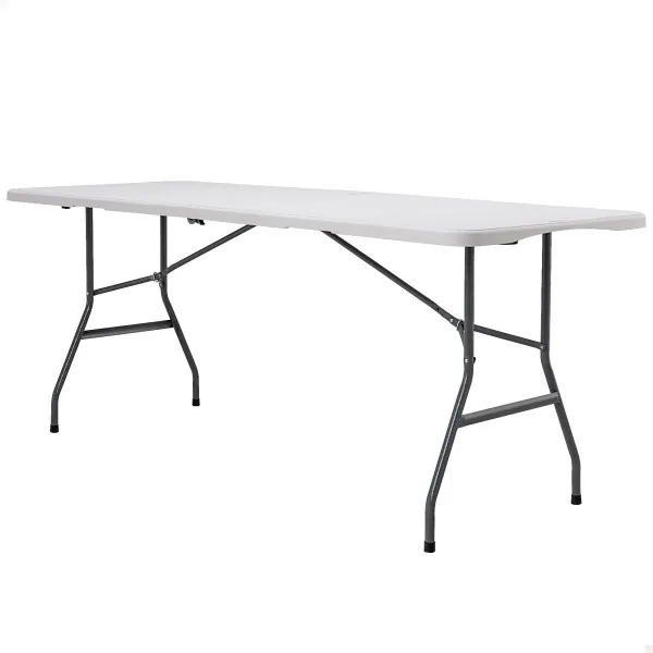 Mesa plegable PEAKFORM Lifetime 180x70x74 cm blanco efecto granito
