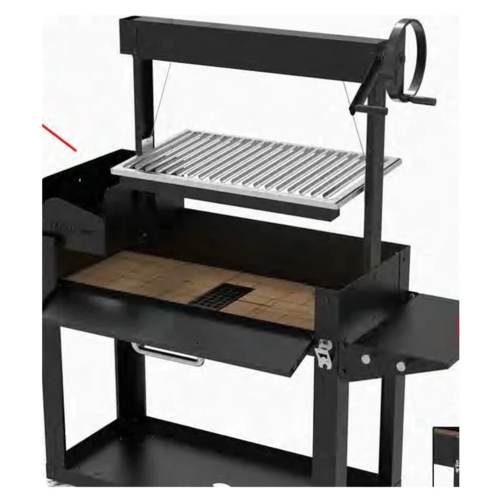 Parrilla argentina Imor Leñagrill con brasero y parrilla en V de acero inoxidable