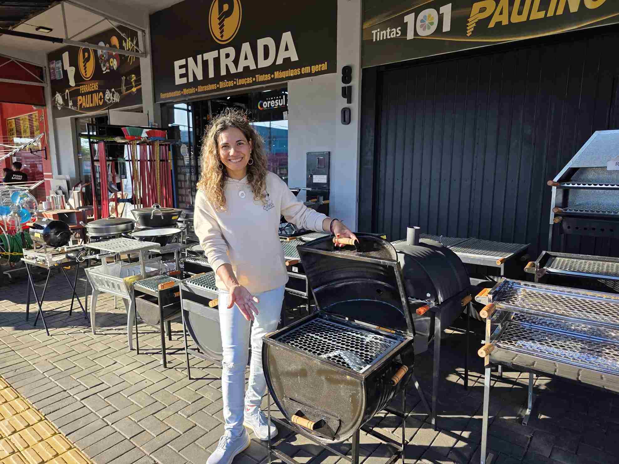 Compartiendo una barbacoa en familia